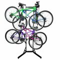Raxgo Bike Storage Rack, Freestanding 4 Bike Rack with Adjustable Hooks for Indoor Storage RGFSBR4